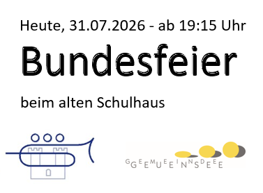 Heute Bundesfeier 2026